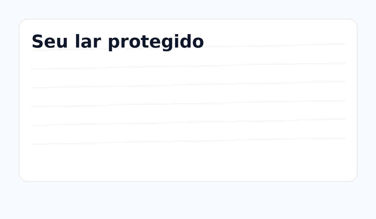 Seu lar protegido